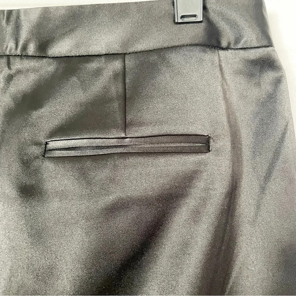 NWT Asos Women’s Satin Split-Hem Mid-Rise Straight-Leg Size 10 Waist 33” - Picture 10 of 11